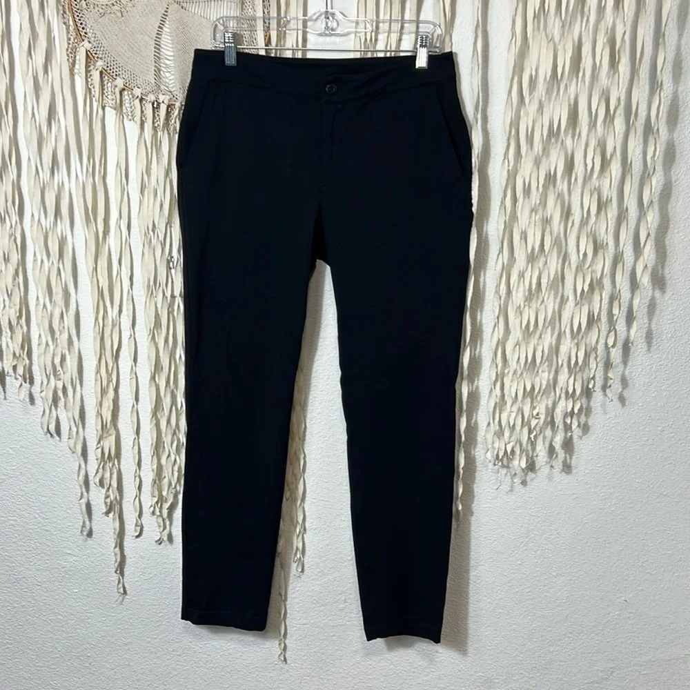 American Giant Black Knit Trouser Pants Size 8